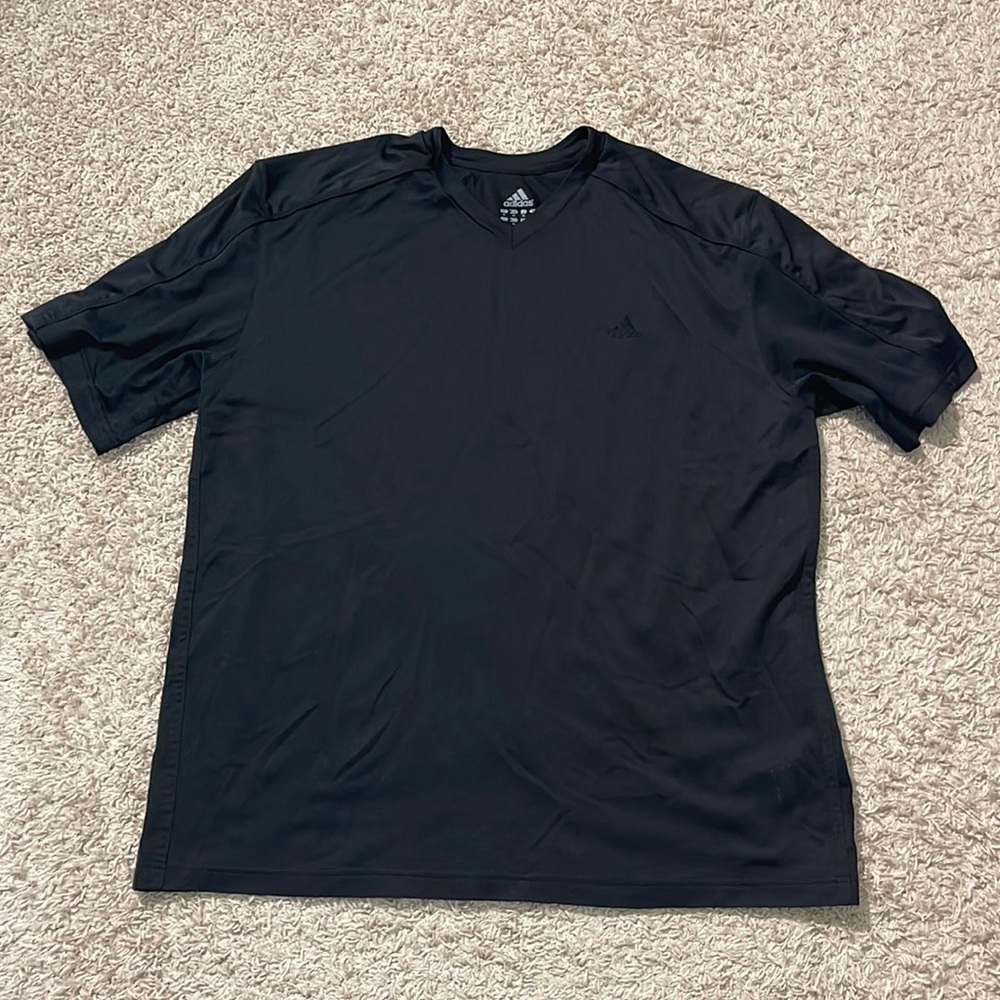 EUC Men’s Black ADIDAS ClimaCool PERFORMANCE TEE T-SHIRT SIZE X-LARGE